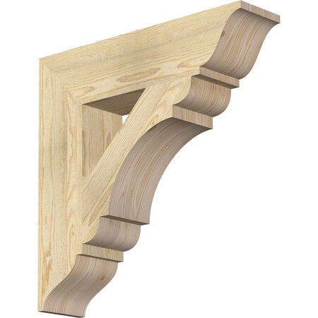 Ekena Millwork Olympic Traditional Rough Sawn Bracket, Douglas Fir, 6"W x 26"D x 26"H BKT06X26X26OLY01RDF